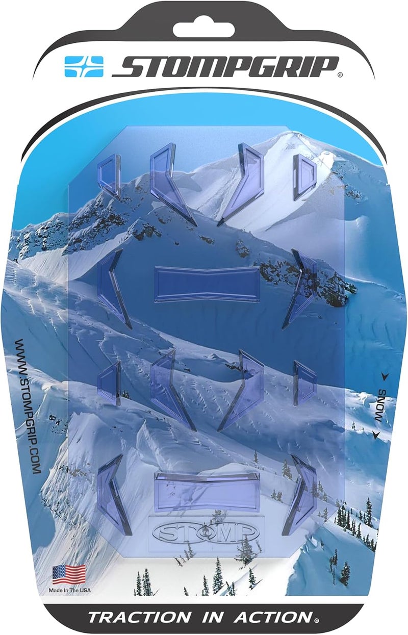 Stompgrip Premium Snowboard Stomp Pad | Knobby | Old School Collection | 3D Design | Clear - Image 4